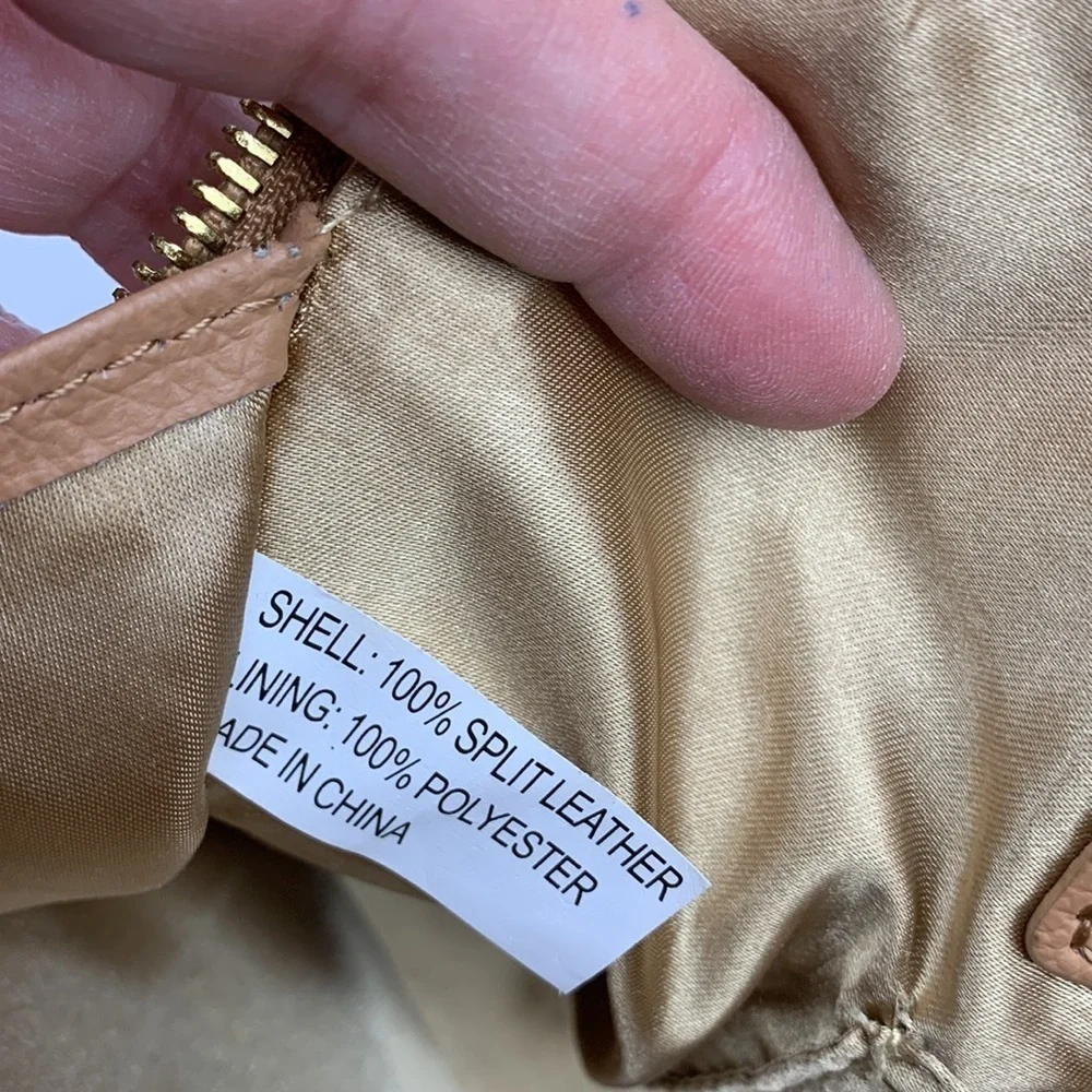 Joy & Iman Tan Leather  Satchel , A Y2K Treasure